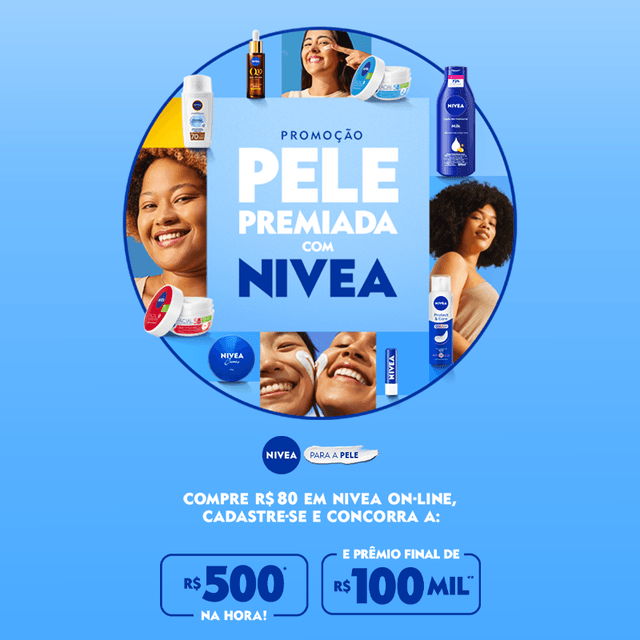 PELE PREMIADA COM NIVEA